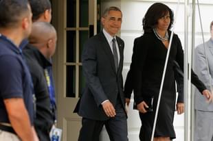 President Barack Obama and first lady Michelle Obama depart the White House May 5, 2016 in Washington, DC. (Chip Somodevilla/Getty Images)